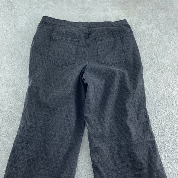 Isaac Mizrahi Live Womens Plus Size 22W Cotton Blend Wide-Leg Pants NWT 4079 - Picture 2 of 11